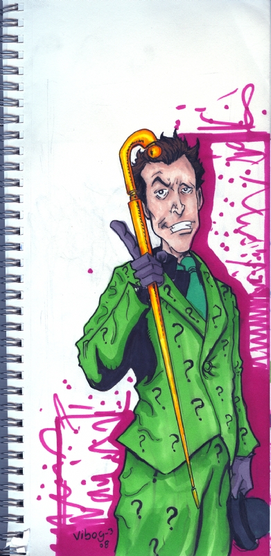 The Riddler In Greg Vibogs By Vibog 3 Comic Art Gallery Room